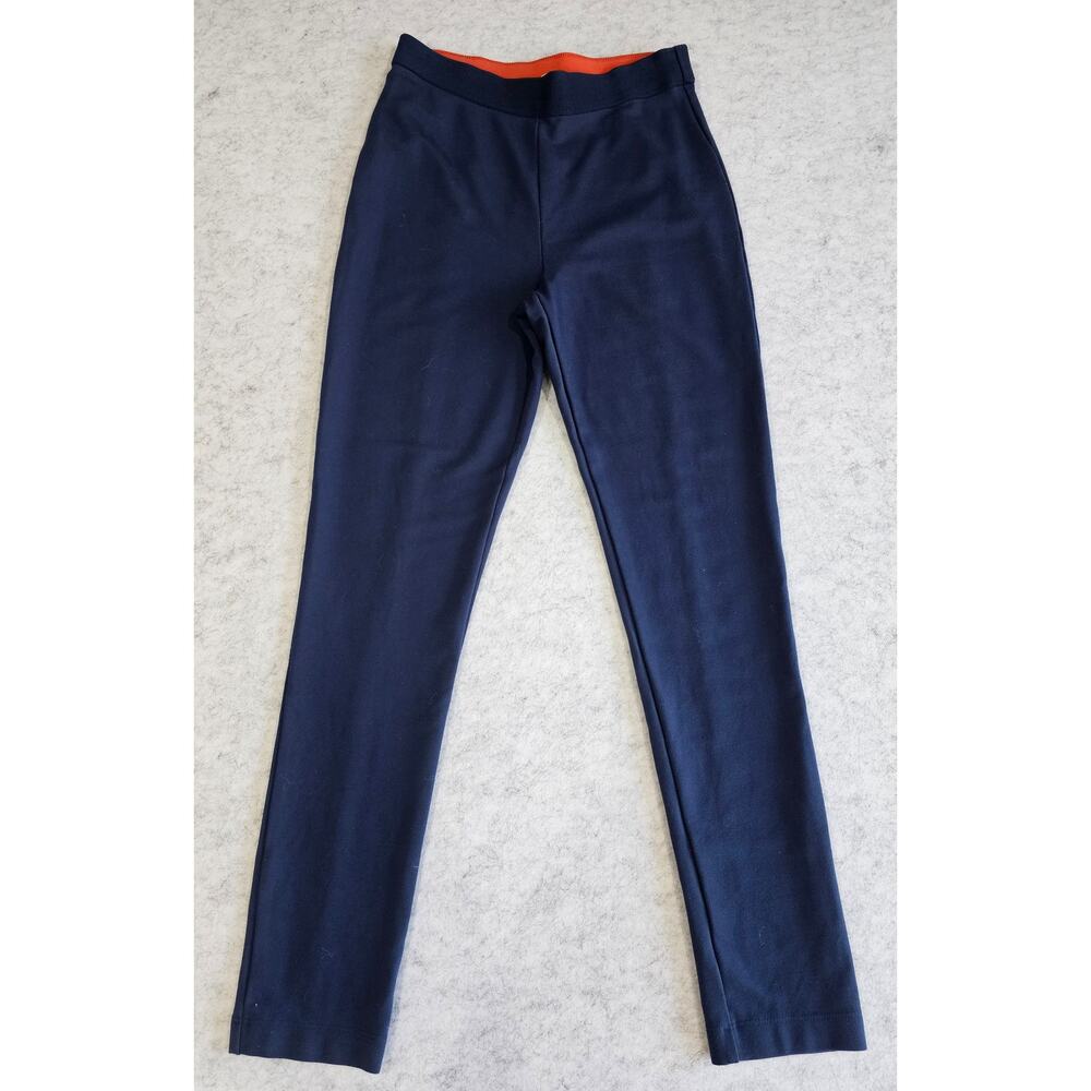 Boden Pants Front Pleats, 64% Viscose, Dress leggings, Blue,  Womens Sz S